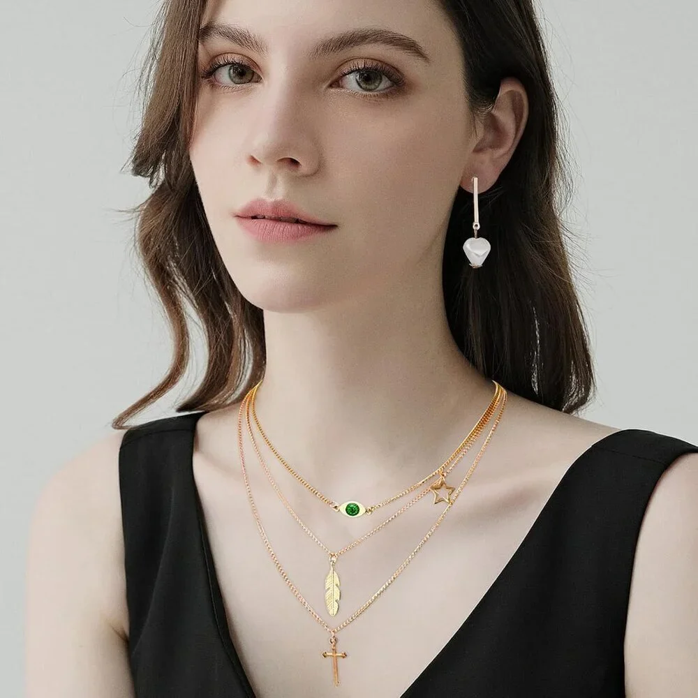 Jewelry Set Alloy 38 Pcs Necklace Bracelets Earrings Fashion Gift for Women